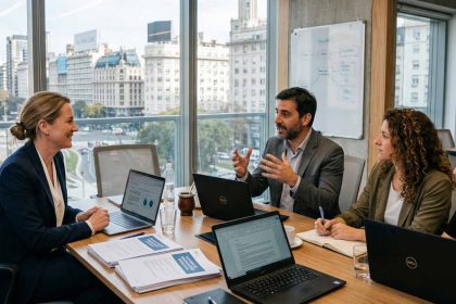 equipo de recursos humanos y payroll reunidos para evaluar estrtegias de gestión de nómina y administración de personal