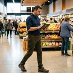 Supervisor utilizando una herramienta digital para monitorear actividades en el punto de venta, representando la supervisión y coordinación eficiente de equipos de campo en operaciones comerciales y de Trade Marketing